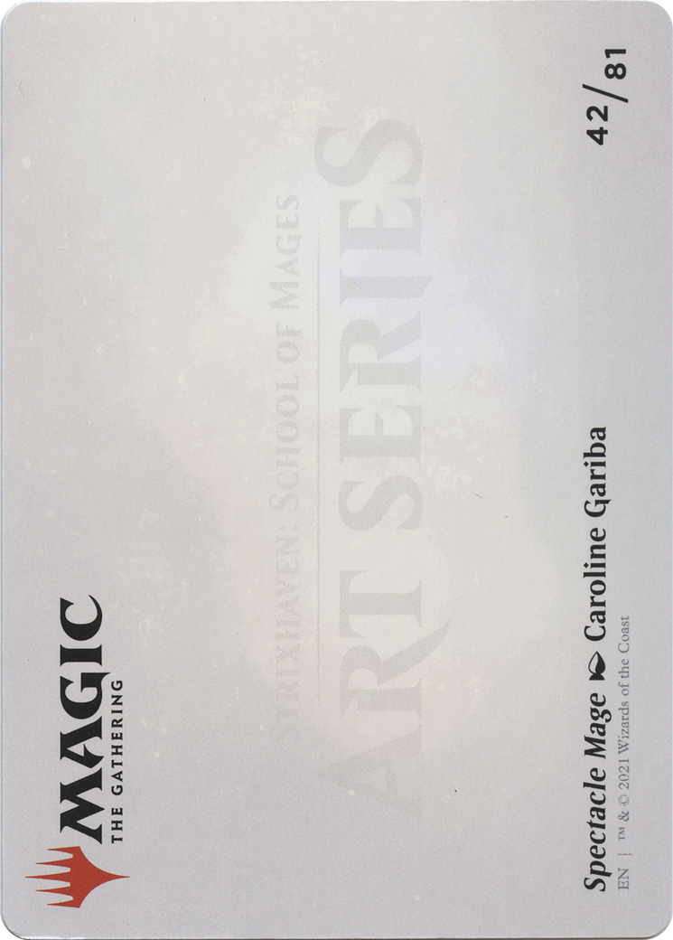 Spectacle Mage // Spectacle Mage (ASTX-042) - Strixhaven Art Series (Borderless)