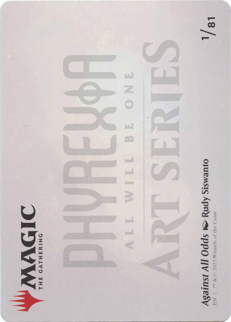 Against All Odds // Against All Odds (AONE-001) - Phyrexia: All Will Be One Art Series (Borderless)