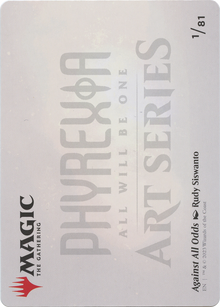 Against All Odds // Against All Odds (AONE-001) - Phyrexia: All Will Be One Art Series (Borderless)