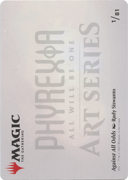 Against All Odds // Against All Odds (AONE-001) - Phyrexia: All Will Be One Art Series (Borderless)