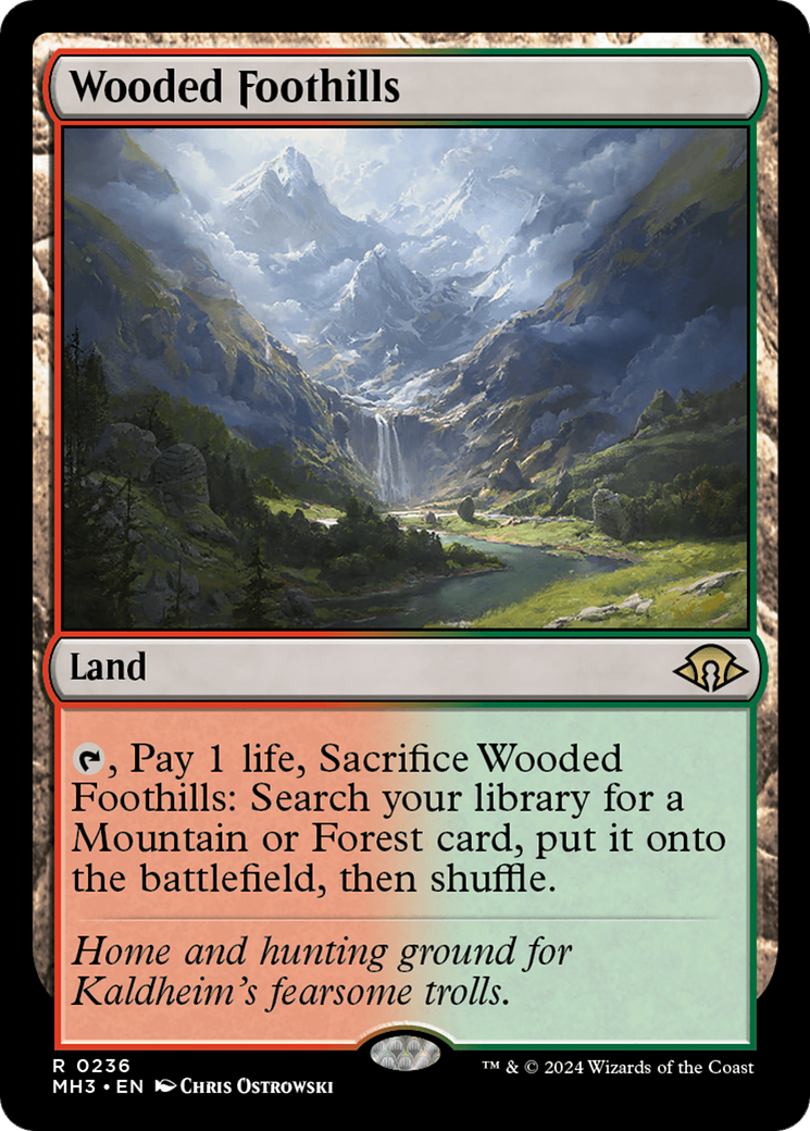 Wooded Foothills⁣ - Modern Horizons 3⁣ (Rare)⁣ [236]