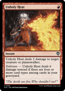Unholy Heat⁣ - Commander: Outlaws of Thunder Junction⁣ (Common)⁣ [182]