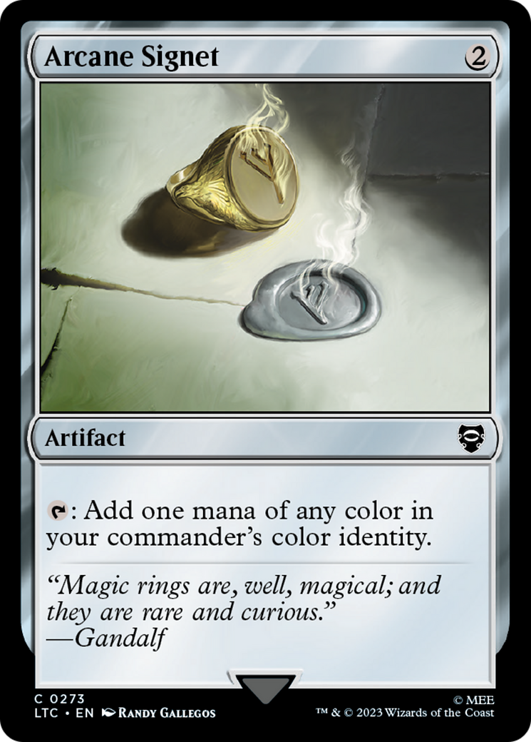 Arcane Signet⁣ - Commander: The Lord of the Rings: Tales of Middle-earth⁣ (Common)⁣ [273]