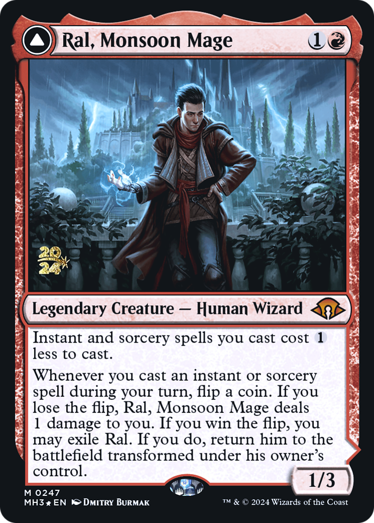 Ral, Monsoon Mage // Ral, Leyline Prodigy⁣ - Modern Horizons 3: Promos⁣ (Mythic)⁣ [247]