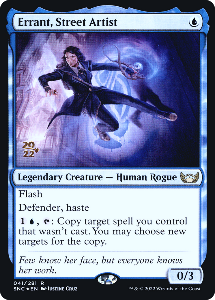 Errant, Street Artist (PRE-41S) - Streets of New Capenna Promos Foil