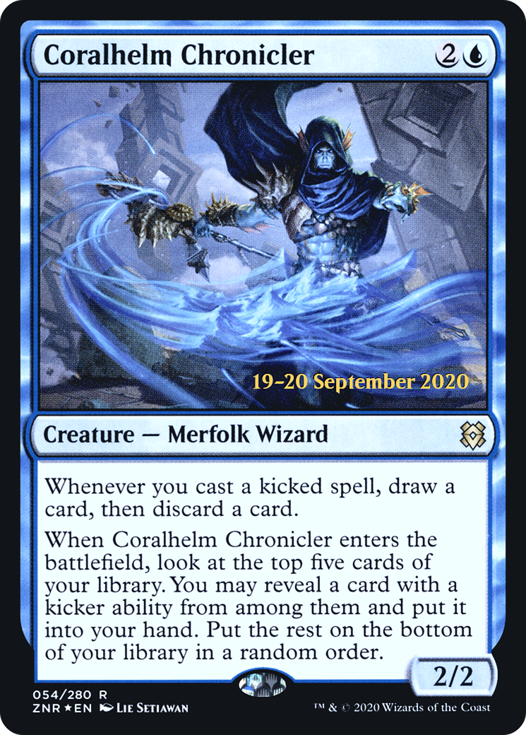 Coralhelm Chronicler (PRE-54S) - Zendikar Rising Promos Foil