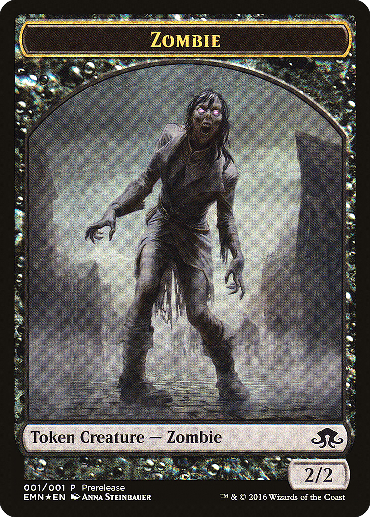 Zombie Token (Double-Sided) (PRE-01Z) - Eldritch Moon Promos Foil