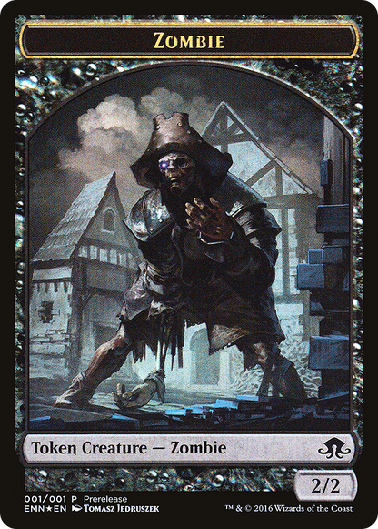 Zombie Token (Double-Sided) (PRE-01Z) - Eldritch Moon Promos Foil
