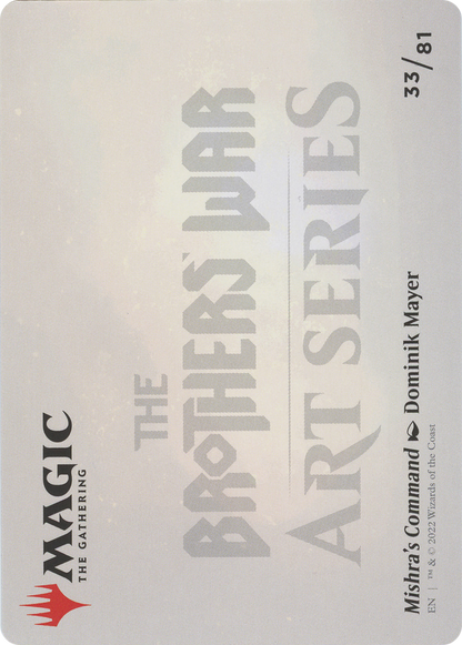 Mishra's Command // Mishra's Command (ABRO-033) - The Brothers' War Art Series (Borderless) Foil