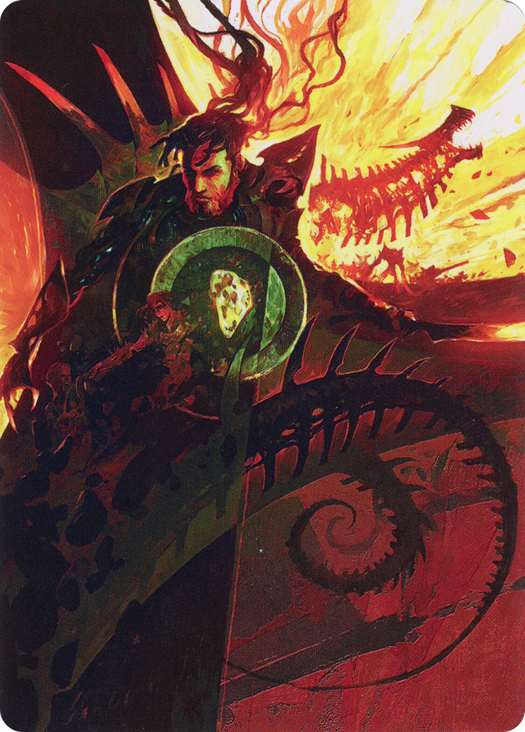 Mishra's Command // Mishra's Command (ABRO-033) - The Brothers' War Art Series (Borderless) Foil