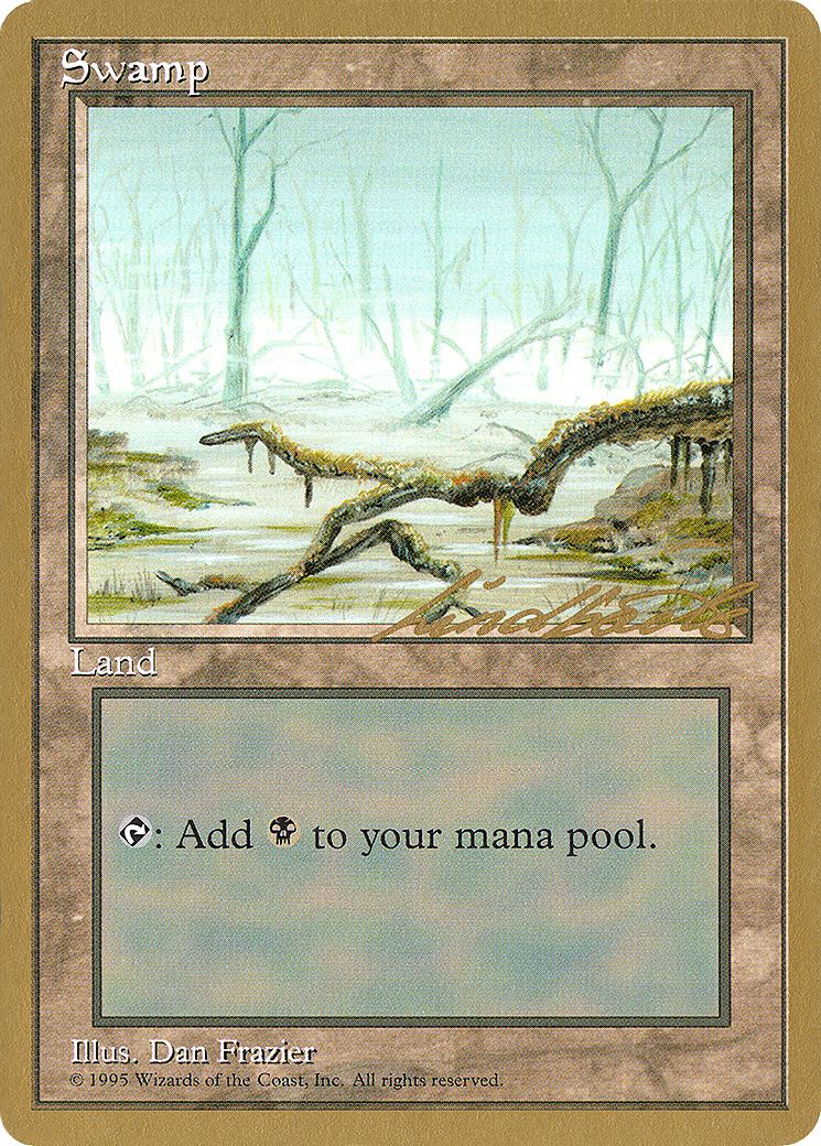Swamp (C) - 1996 Leon Lindback (4ED) (WCD-) - Pro Tour Collector Set