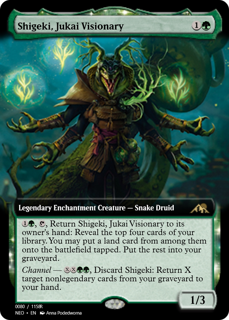 Shigeki, Jukai Visionary (PRM-98023) - Magic Online Promos: (enchantment) Foil