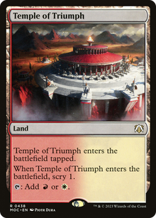 Temple of Triumph⁣ - Commander: March of the Machine⁣ (Rare)⁣ [438]