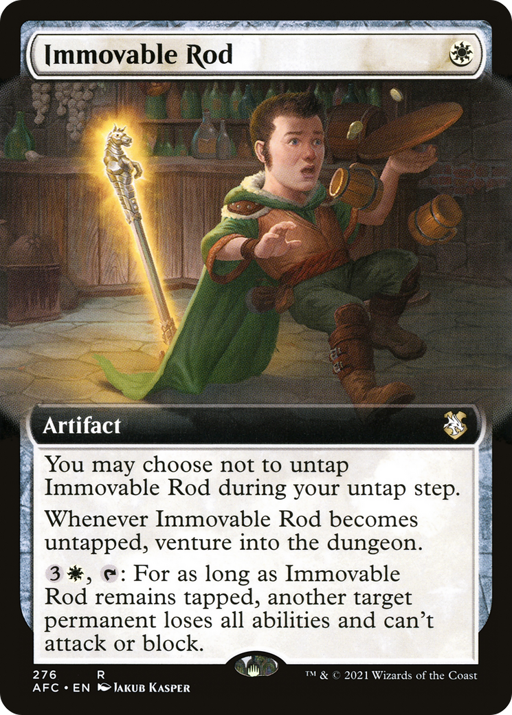 Immovable Rod (Extended Art) (AFC-276) - Forgotten Realms Commander: (Extended Art)