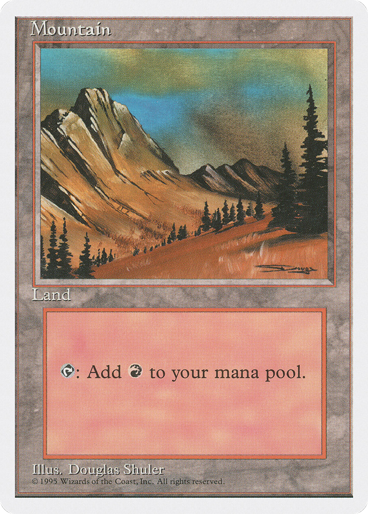 Mountain (C) (4ED-375) - Fourth Edition