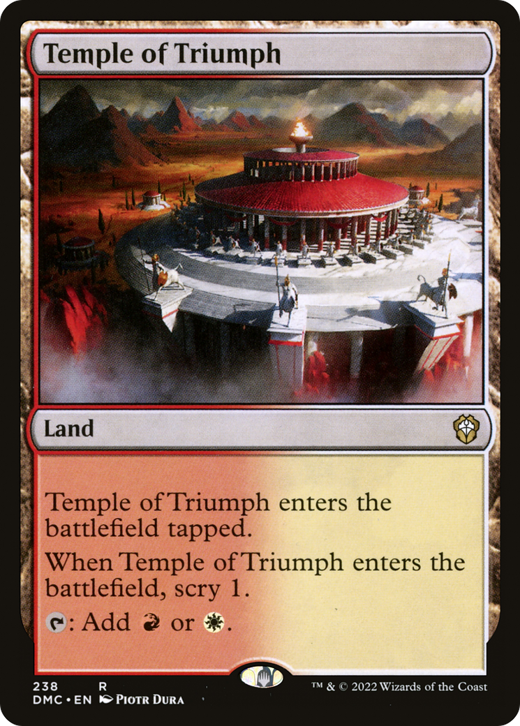 Temple of Triumph⁣ - Commander: Dominaria United⁣ (Rare)⁣ [238]