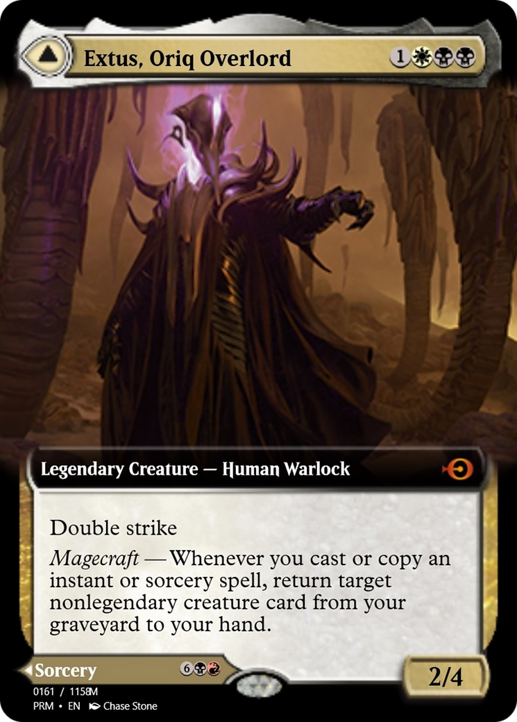 Extus, Oriq Overlord // Awaken the Blood Avatar (PRM-90294) - Magic Online Promos Foil