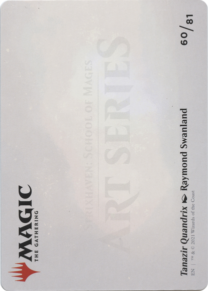 Tanazir Quandrix // Tanazir Quandrix (ASTX-060) - Strixhaven Art Series (Borderless) Foil