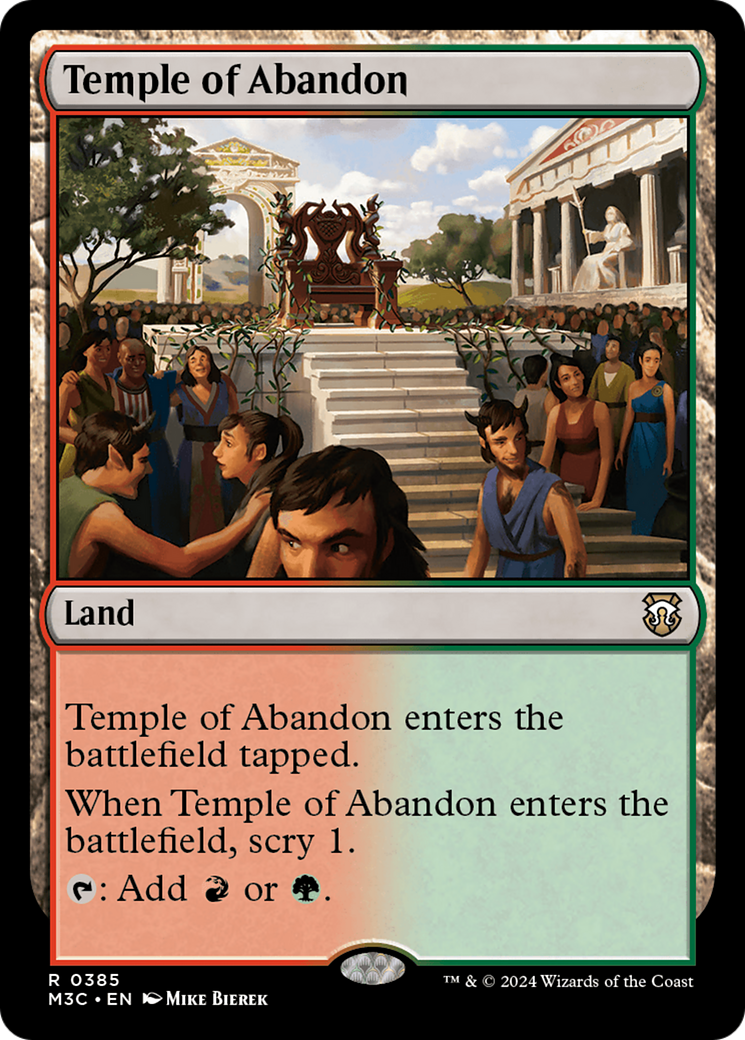 Temple of Abandon⁣ - Commander: Modern Horizons 3⁣ (Rare)⁣ [385]