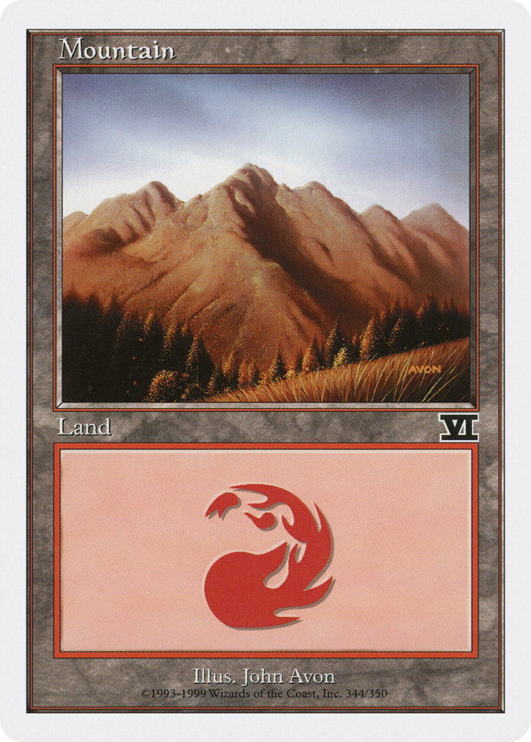 Mountain (344) (6ED-344) - Classic Sixth Edition