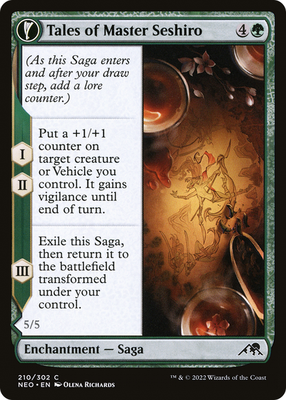 Tales of Master Seshiro (NEO-210) - Kamigawa: Neon Dynasty: (fandfc, enchantment)
