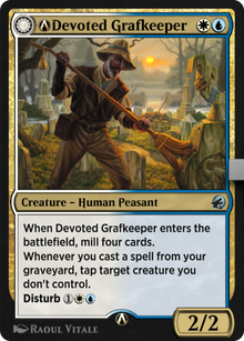 A-Devoted Grafkeeper // A-Departed Soulkeeper (MID-A-218) - Innistrad: Midnight Hunt: (Double Faced Transform)