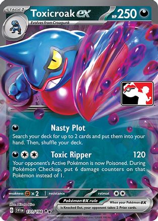 Toxicroak ex 131  - Holofoil Prize Pack Series Cards - Double Rare