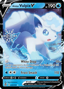 Alolan Vulpix V 033/195  - Holofoil Miscellaneous Cards & Products - Ultra Rare