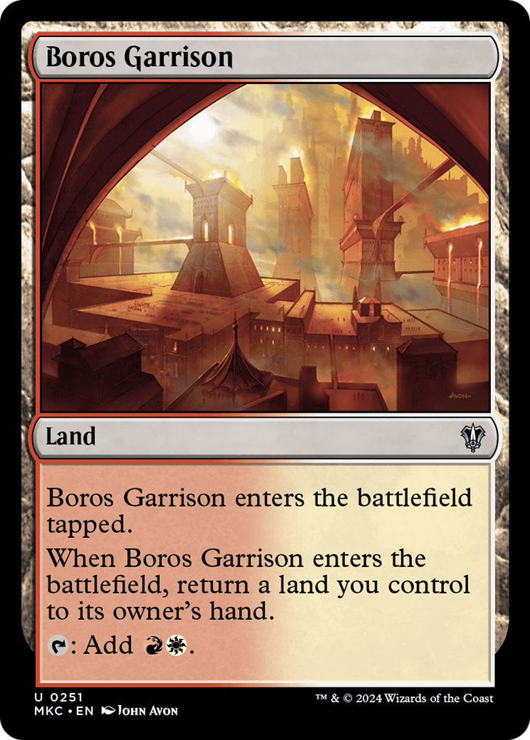 Boros Garrison⁣ - Commander: Murders at Karlov Manor⁣ (Uncommon)⁣ [251]