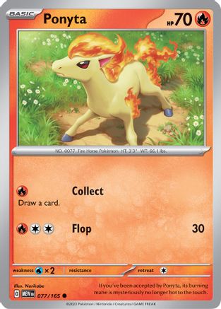 Ponyta 077/165  SV Scarlet & Violet 151 - Common