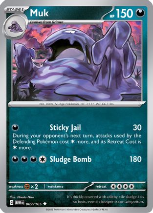 Muk 089/165  SV Scarlet & Violet 151 - Uncommon
