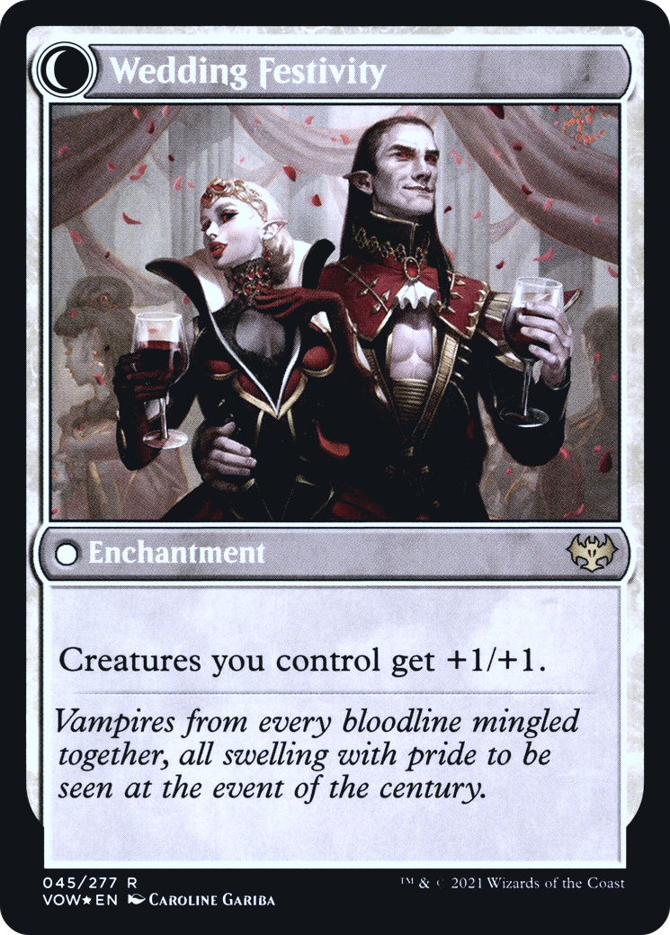 Wedding Announcement (PRE-45S) - Innistrad: Crimson Vow Promos: (Double Faced Transform) Foil
