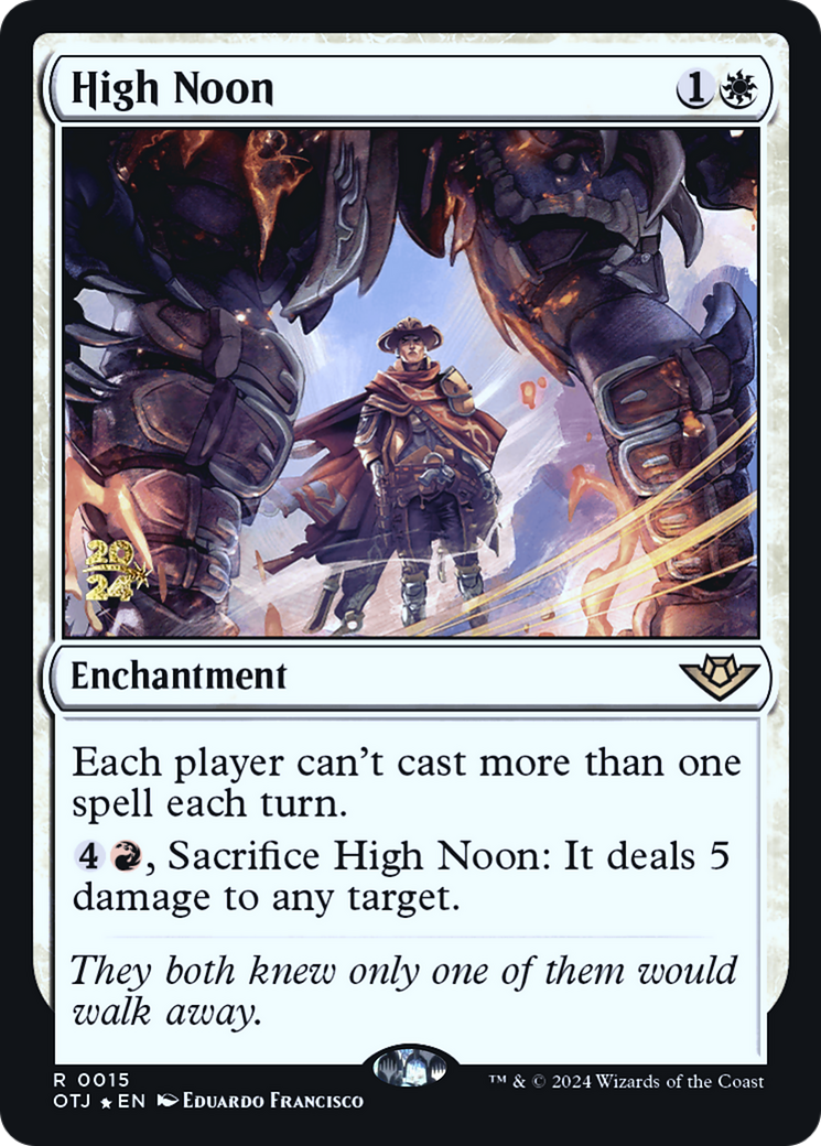 High Noon (PRE-15S) - Outlaws of Thunder Junction Promos Foil