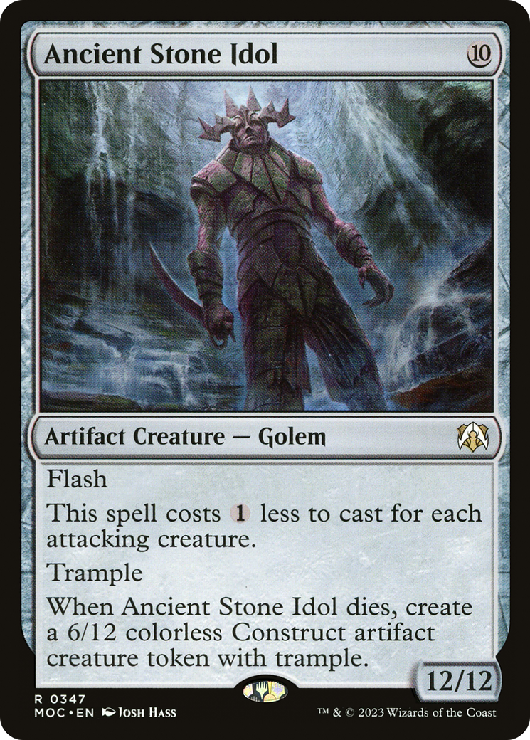 Ancient Stone Idol⁣ - Commander: March of the Machine⁣ (Rare)⁣ [347]