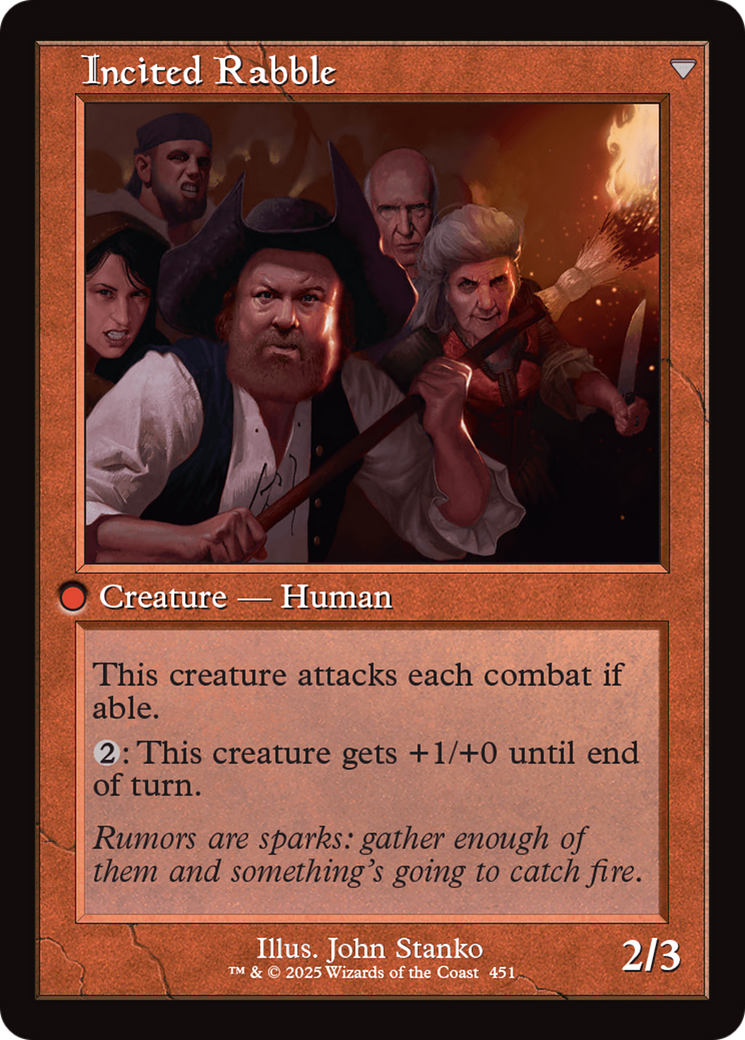 Town Gossipmonger // Incited Rabble (INR-451) - Innistrad Remastered