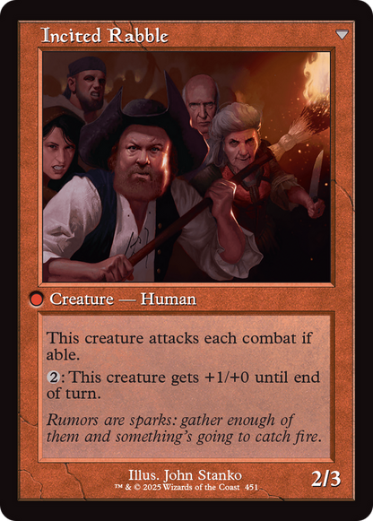 Town Gossipmonger // Incited Rabble (INR-451) - Innistrad Remastered
