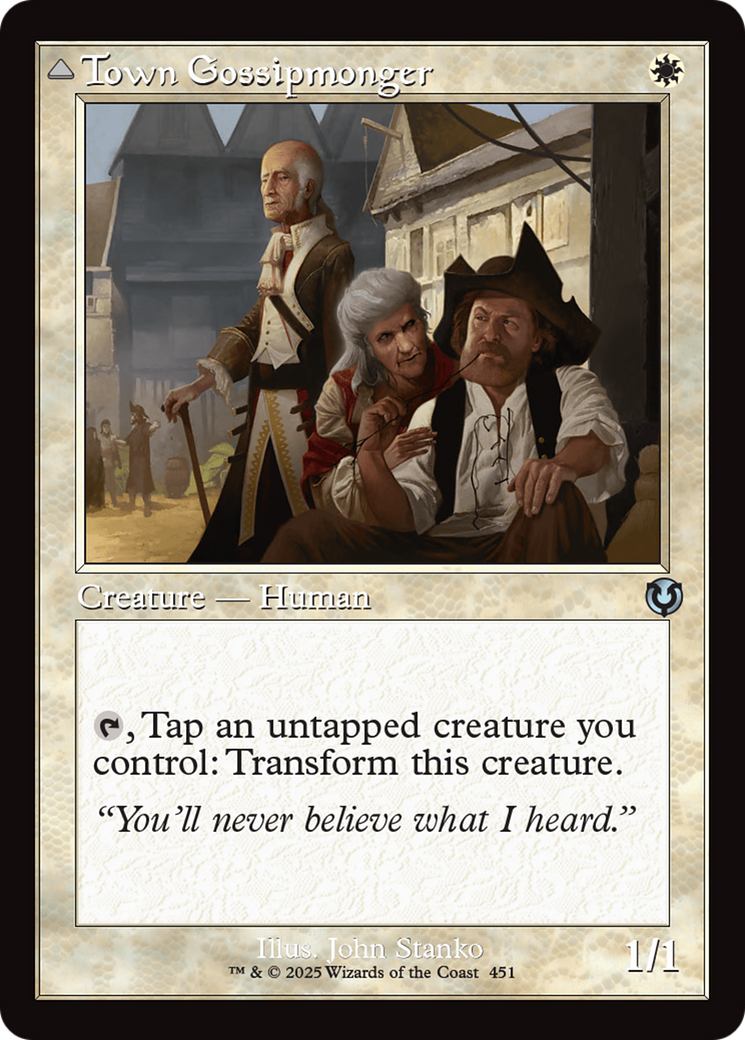 Town Gossipmonger // Incited Rabble (INR-451) - Innistrad Remastered