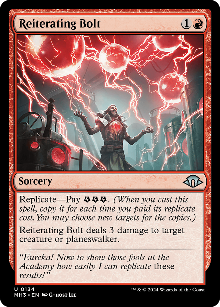 Reiterating Bolt⁣ - Modern Horizons 3⁣ (Uncommon)⁣ [134]