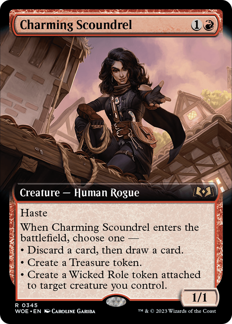 Charming Scoundrel (Extended Art) (WOE-345) - Wilds of Eldraine: (Extended Art)