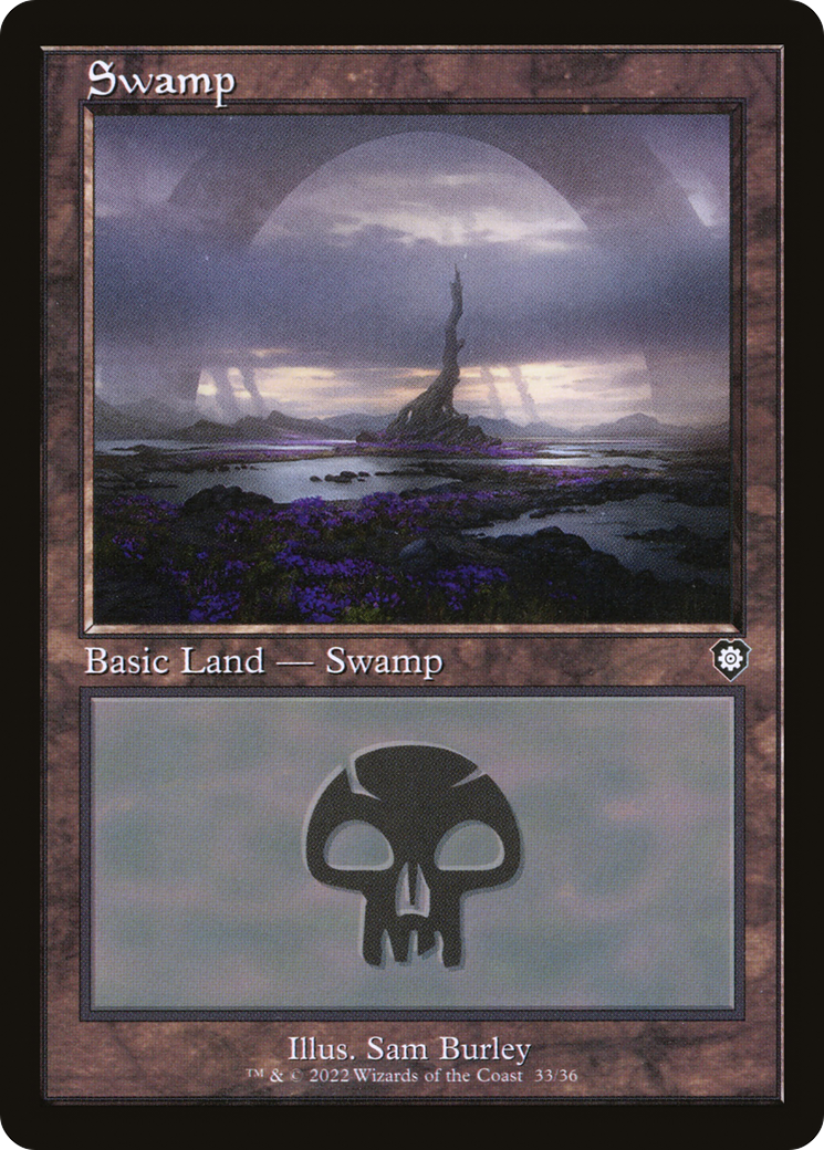 Swamp (V.1)⁣ - Commander: The Brothers' War⁣ (Land)⁣ [33]