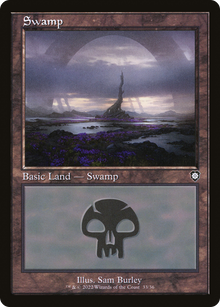 Swamp (V.1)⁣ - Commander: The Brothers' War⁣ (Land)⁣ [33]