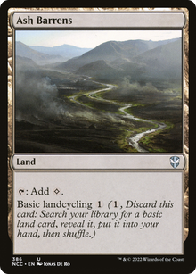 Ash Barrens⁣ - Commander: Streets of New Capenna⁣ (Uncommon)⁣ [386]