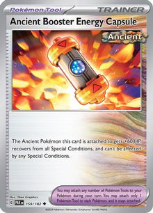 Ancient Booster Energy Capsule 159/182  - Reverse Holofoil SV04 Paradox Rift - Uncommon