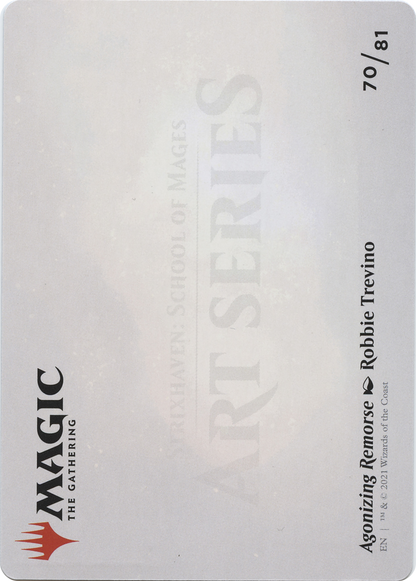 Agonizing Remorse // Agonizing Remorse (ASTX-070) - Strixhaven Art Series (Borderless)