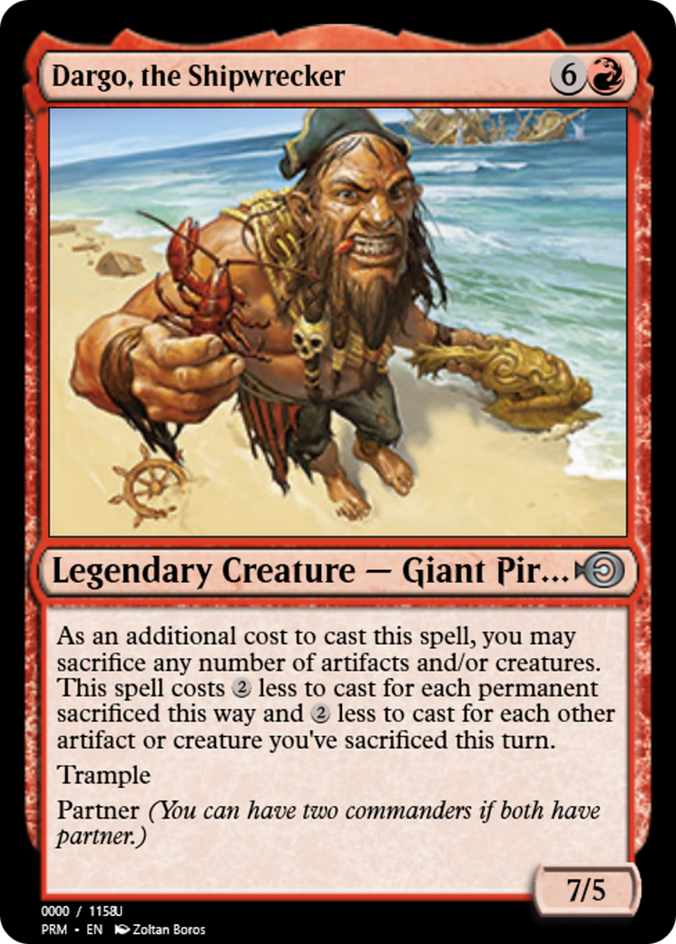 Dargo, the Shipwrecker (PRM-86256) - Magic Online Promos
