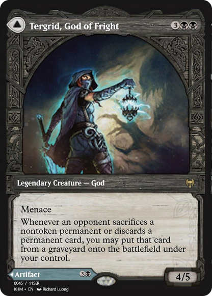 Tergrid, God of Fright // Tergrid's Lantern (PRM-88290) - Magic Online Promos Foil