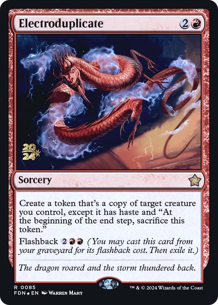 Electroduplicate (PRE-85S) - Foundations Promos Foil