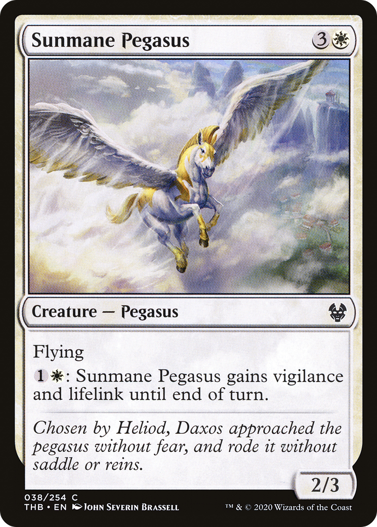 Sunmane Pegasus⁣ - Theros Beyond Death⁣ (Common)⁣ [38]