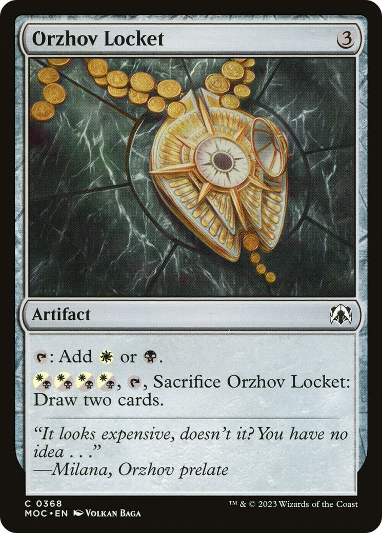 Orzhov Locket⁣ - Commander: March of the Machine⁣ (Common)⁣ [368]