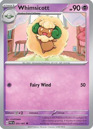 Whimsicott 035/091  SV Paldean Fates - Uncommon